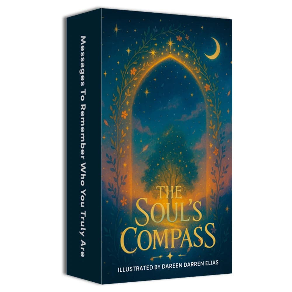 The Soul's Compass, carte Oracle inglesi, 80 carte con messaggi per l'anima, meditazione quotidiana, 12*7 cm, carte dei tarocchi, giochi di carte