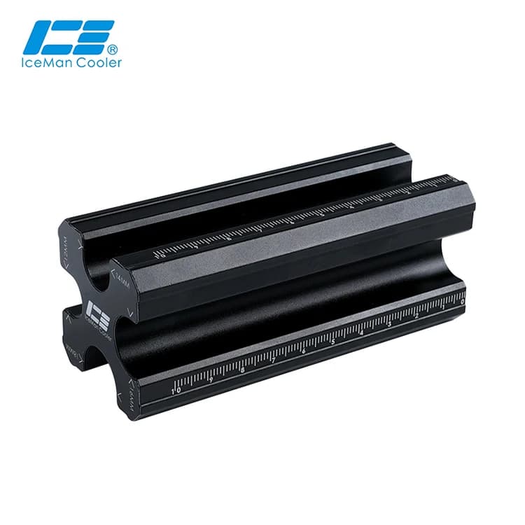 Righello per stampi da taglio IceManCooler, strumenti per tubi rigidi di raffreddamento a liquido personalizzati per strumenti MOD per tubi rigidi OD 12mm,14mm,16mm,18mm