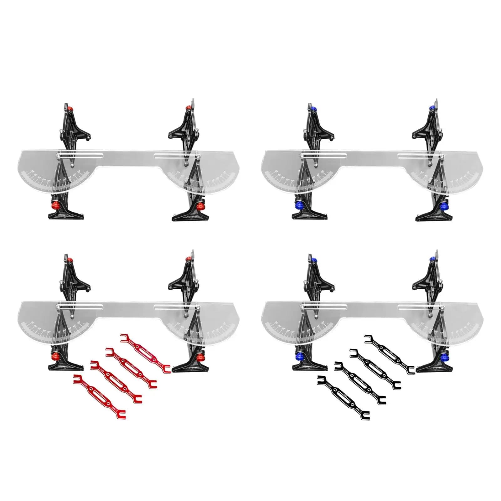 Misuratore di Camber in Lega di Alluminio Premium, Strumento Professionale per Auto RC 1/10