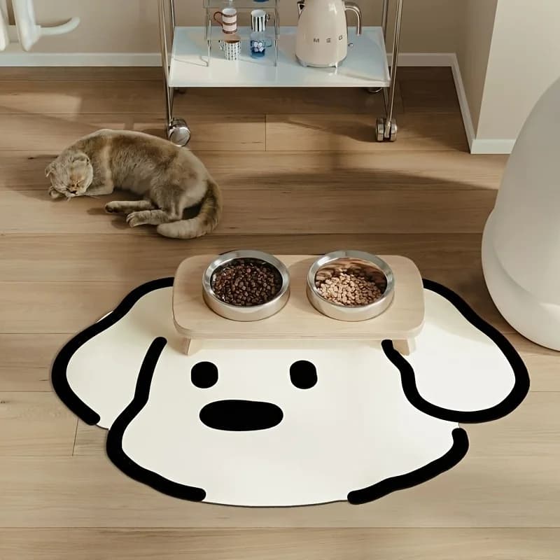 VIKAMA Cartoon Pet Diatomea Terra Zerbino Assorbente D'acqua Ad Asciugatura Rapida Antiscivolo Zerbino Cuccia Zerbino Cane Sala Da Pranzo Zerbino Decorazione Della Casa