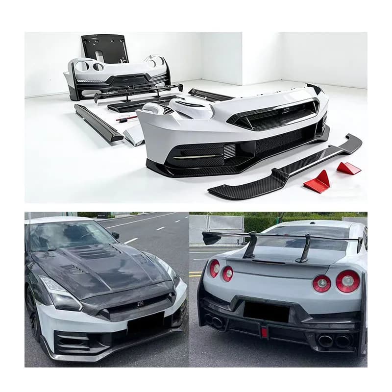 Kit Carrozzeria in Fibra di Carbonio Stile Nismo per GTR R35 (Modelli dal 2024 in poi) - Include Paraurti Anteriore, Paraurti Posteriore e Minigonne Laterali