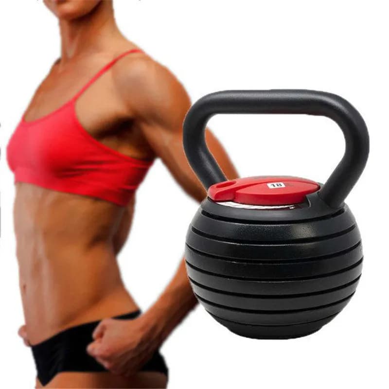 DUTRIEUXFitness Adjustable Cast Iron Kettlebell Set Gym equipment for muscle training