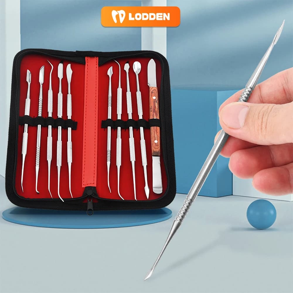 10 pz/set Coltelli Per Cera Dentale Kit In Acciaio Inox Versatile Spatole Coltello Per Gesso Dentis Lab Strumento di Intaglio Della Cera Strumento