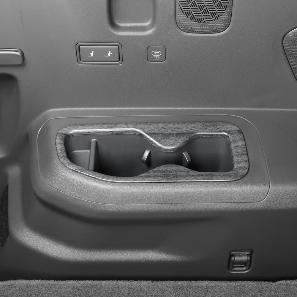 Per Kia EV9 2023 2024 2025: Rivestimento Copri Portabicchieri Terza Fila in Fibra di Carbonio per Tuning Auto, Accessori Interni LHD