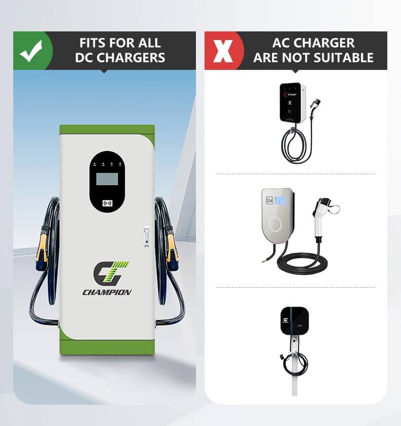 Nuovo Adattatore Rapido per Veicoli Elettrici GBT - CCS1 200A Max 200KW Connettore Caricabatterie EV DC per Veicoli Elettrici
