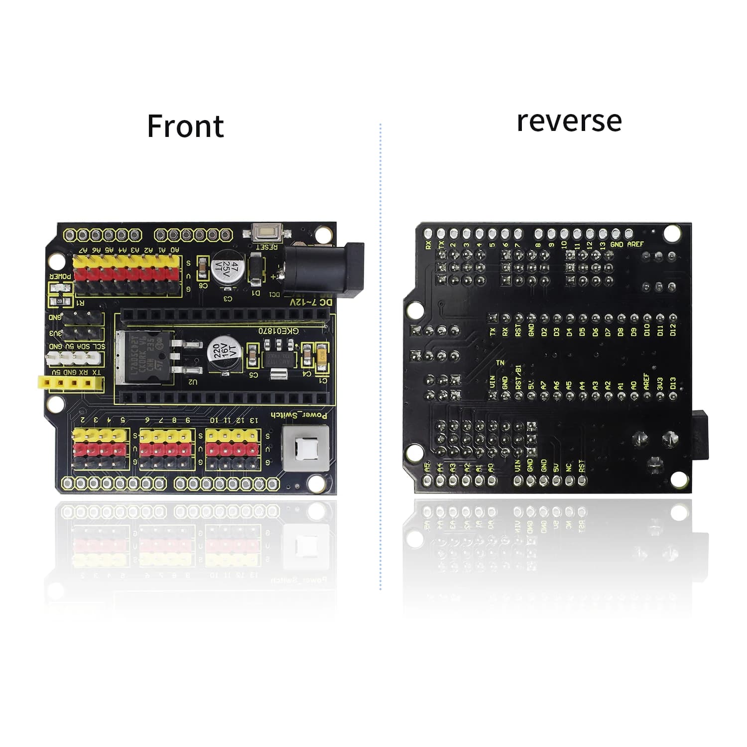 Scheda di Espansione NANO Keyestudio per Arduino Nano 3.0/Nano 4.0 con Supporto per Programmazione Porta ISP
