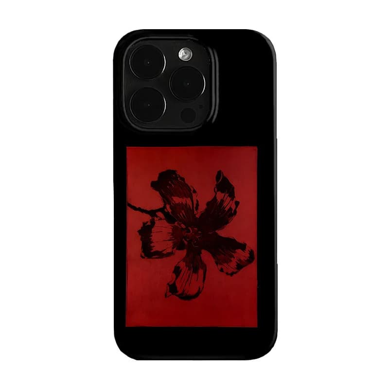 Fashion The Dark Flower Pattern Phone Case For iPhone 17 Air 16 Pro Max 15 14 Plus 13 12 Mini 11 Shockproof Silicone Back Cover