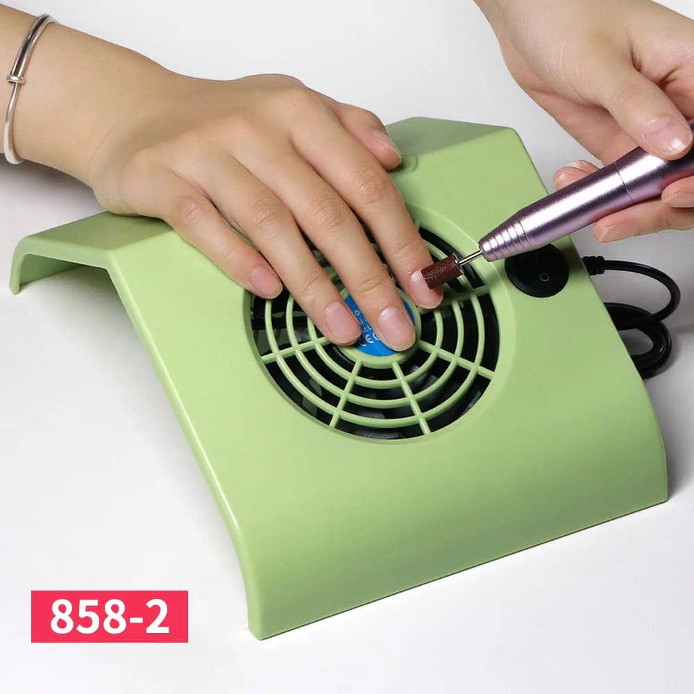 Mini USB Collettore di polveri per unghie Estrattore di polveri per unghie portatile Ventilatore per aspirapolvere per unghie con 2 sacchetti filtro per polvere Manicure per nail art