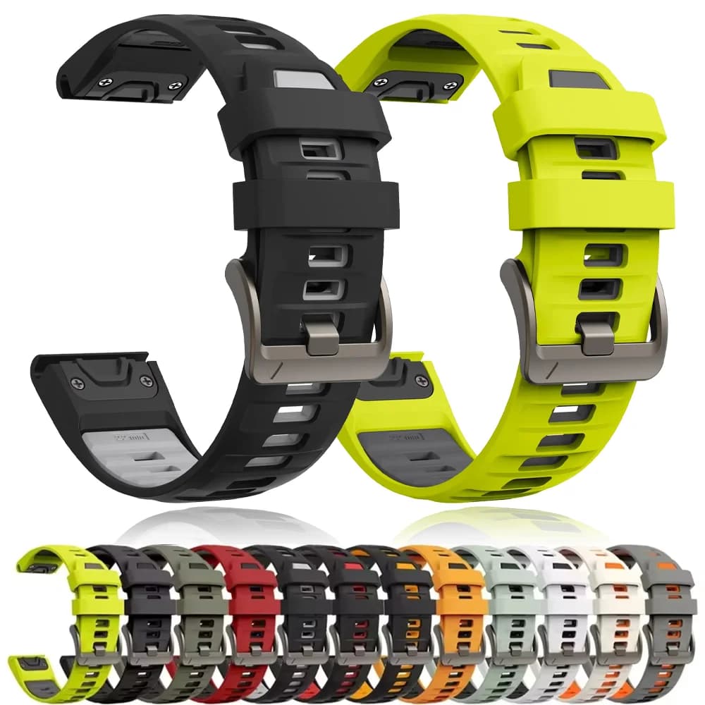 Cinturino Quick Fit da 26 22mm per Garmin Fenix 7 8 6 Pro 6X 5X 5Plus Enduro 3 2 Tactix 7 Bracciale sportivo in silicone correa Fenix 8 band