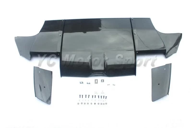 Car Accessories Carbon Fiber VS Style Rear Diffuser with Side Addon Kit Fit For 2008-2010 Impreza GRB STI Rear Diffuser Kit