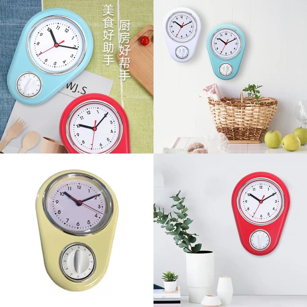 Orologio da parete al quarzo silenzioso, preciso, semplice, creativo, facile da usare, per uso domestico in cucina