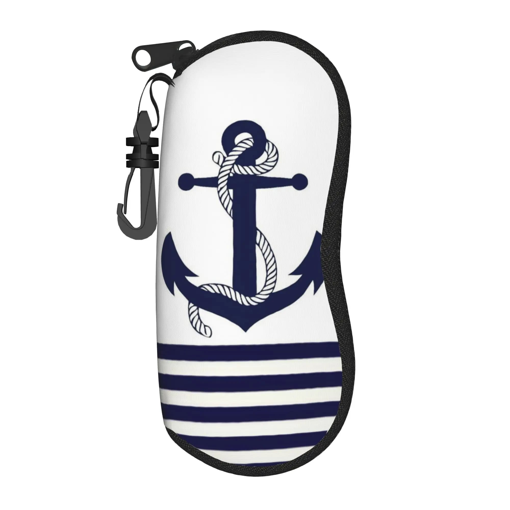 Custodia per occhiali da sole con stampa ancora nautica, custodia per occhiali da sole per uomo e donna, accessorio carino per occhiali, scatola per occhiali stampata
