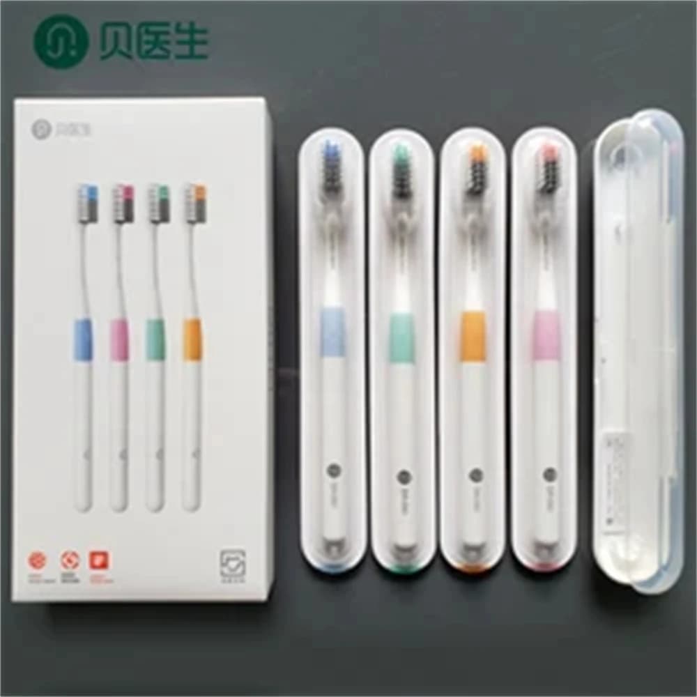 Spazzolino da denti originale DR.BEI con custodia da viaggio, spazzolino portatile colorato con setole morbide per Youpin Smart Home Family Pack per le vacanze