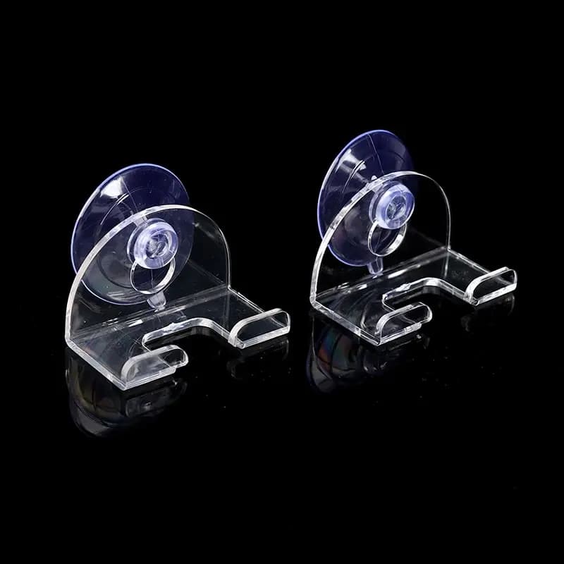 2 pezzi porta rasoio bagno parete ventosa ventosa gancio rasoio bagno plastica trasparente porta rasoio punzonatura gratuita