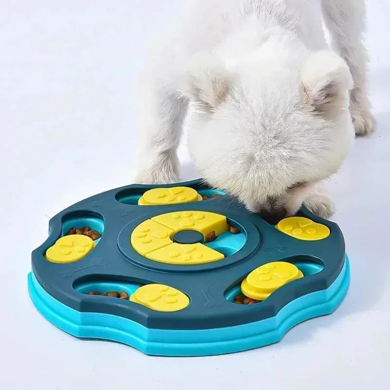 Giocattoli Interattivi per Cani, Ciotola Dispenser di Cibo Lenta per Addestramento IQ Cuccioli, Gioco Antiscivolo per l'Arricchimento Mentale degli Animali Domestici