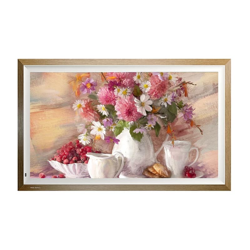 32inch Full HD 1080p LCD Digital Photo Frame with Wi-Fi Wall Mountable Remote Control Wood Frame MP3