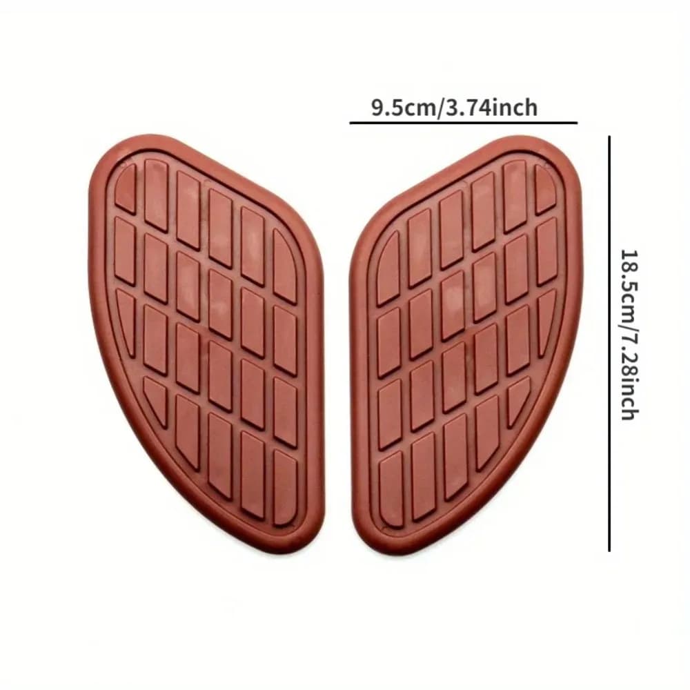 2 Pieces Protective Knee Pad Rubber Tank, Universal Tank Protector Carburet for Honda Yamaha Harley Retro Cafe Racer