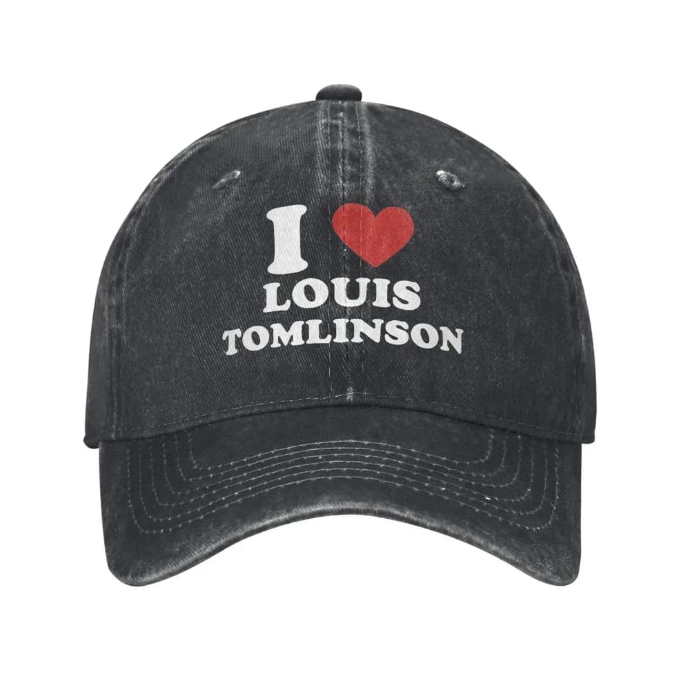Berretto da baseball casual I Love Louis Tomlinsons per uomo Cappello da camionista sportivo estivo per adulti Cappellino da baseball classico con visiera parasole