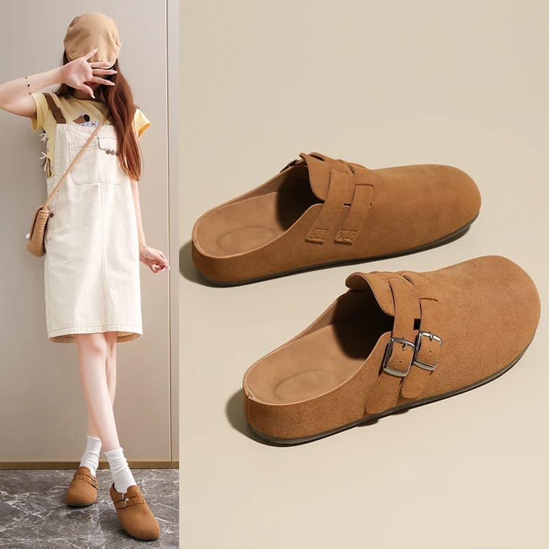 Ciabatte Birkenstock da donna a punta chiusa, slip-on, mocassini comodi, con plantare morbido, leggere, versatili, per tutti i giorni, casual, da esterno.