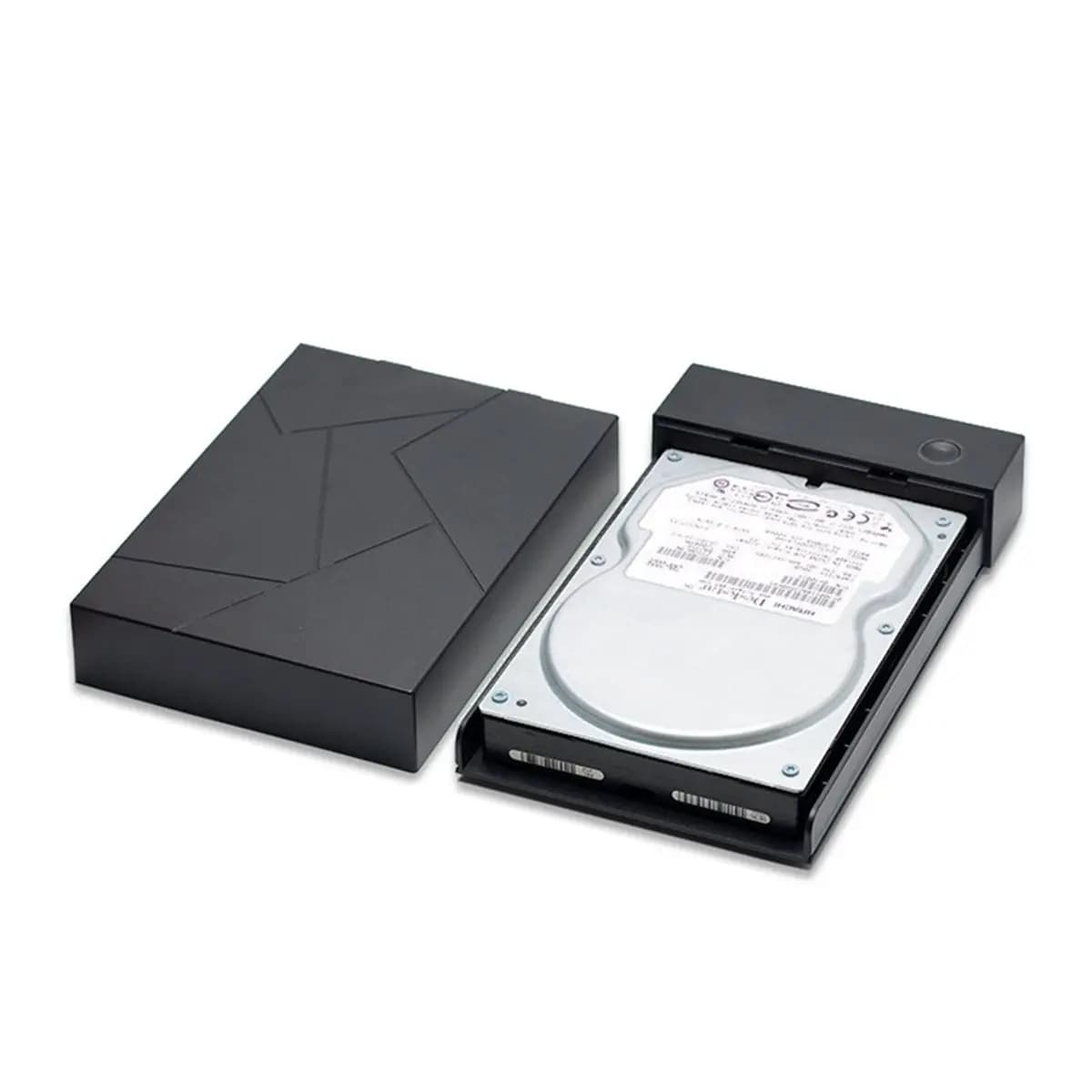Custodia per HDD stabile da 3,5 pollici Adattatore SATA a USB 3.1 tipo C Custodia per disco rigido esterno per custodia per disco SSD da 2,5" 3,5" SPINA UE