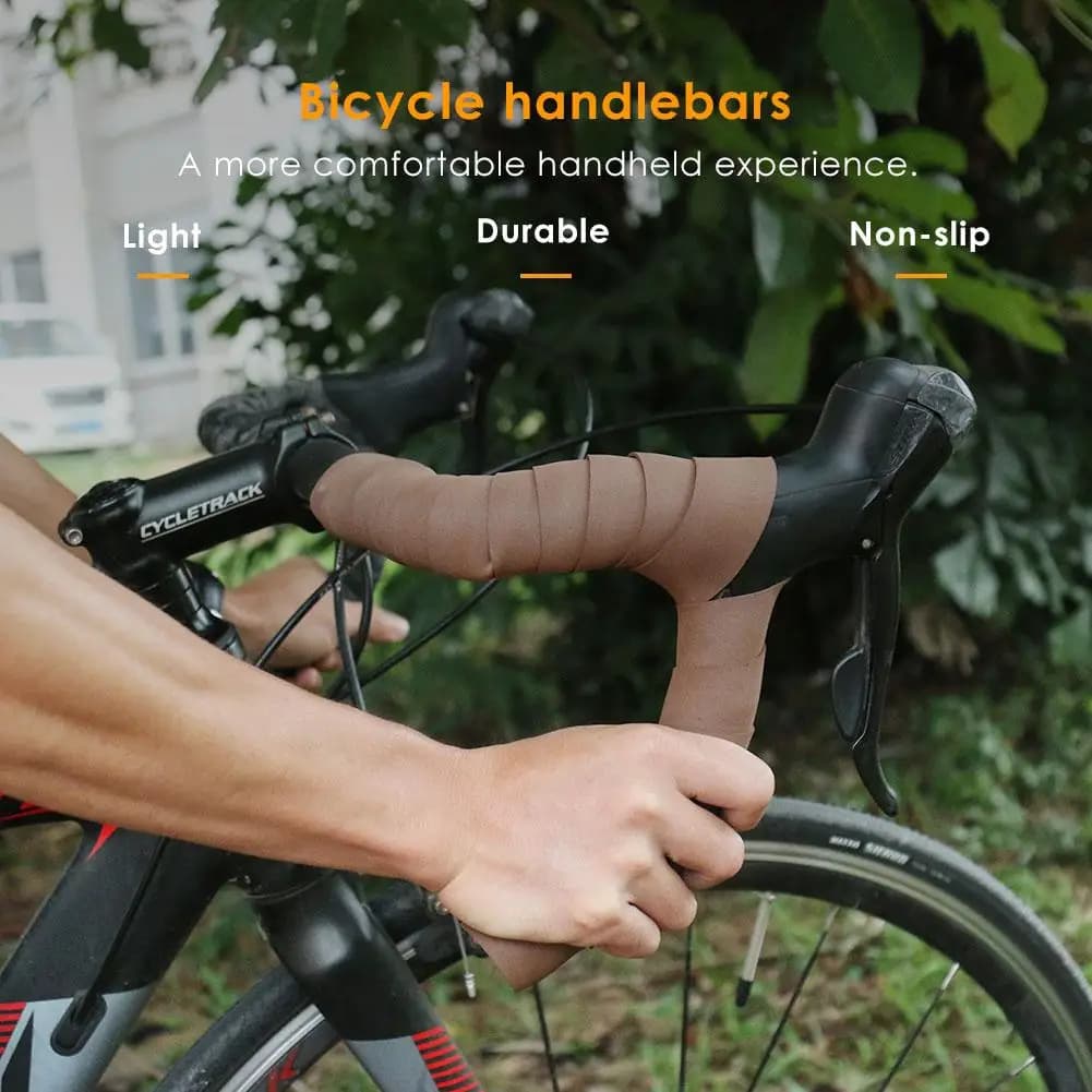 Nastro Antiscivolo Marrone per Manubrio Bicicletta, Nastro Antiscivolo Marrone per Ciclismo