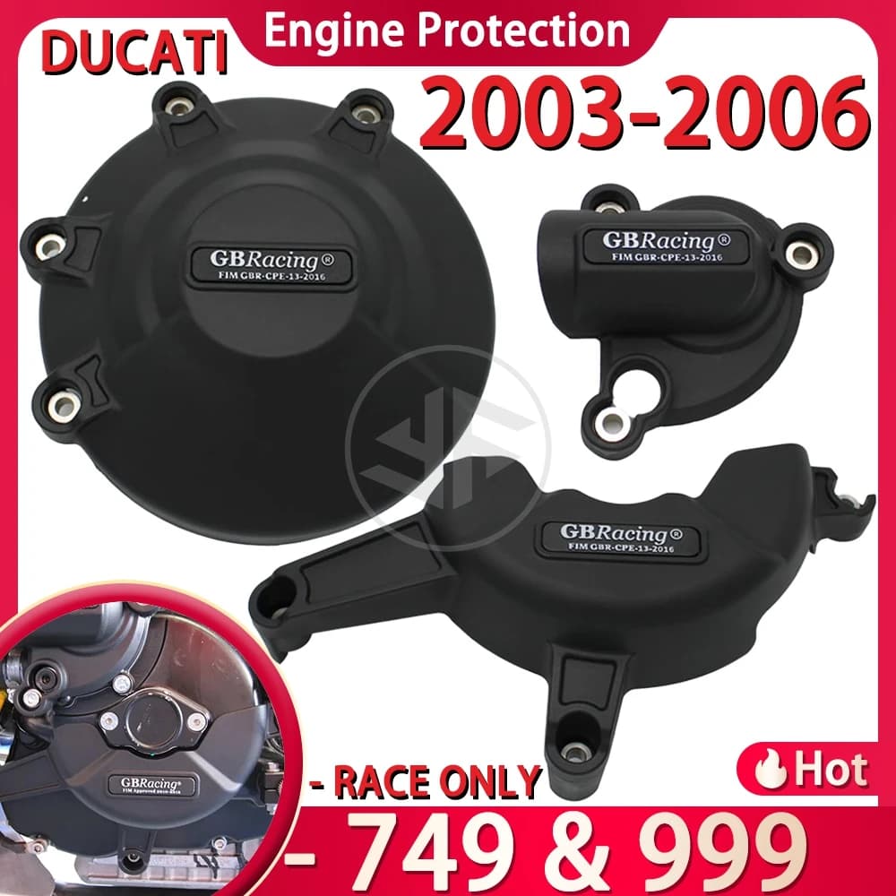 Per DUCATI 749 & 999 2003 2004 2005 2006 RACE ONLY Accessori Moto GB Racing Protezione Secondaria Motore Coperchio Alternatore