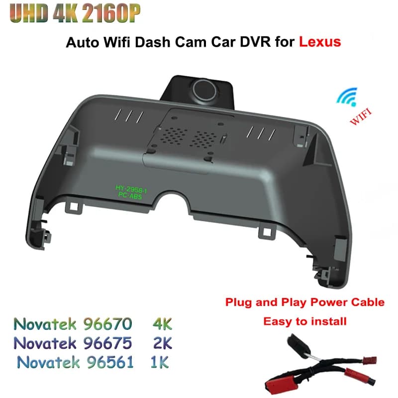 Per Lexus GX550H 2024 UHD 2160P 4K Auto DVR 24H Dedicato Dash Cam Per TOYOTA LAND CRUISER PRADO 2024 Videoregistratore 2K WIFI 24H