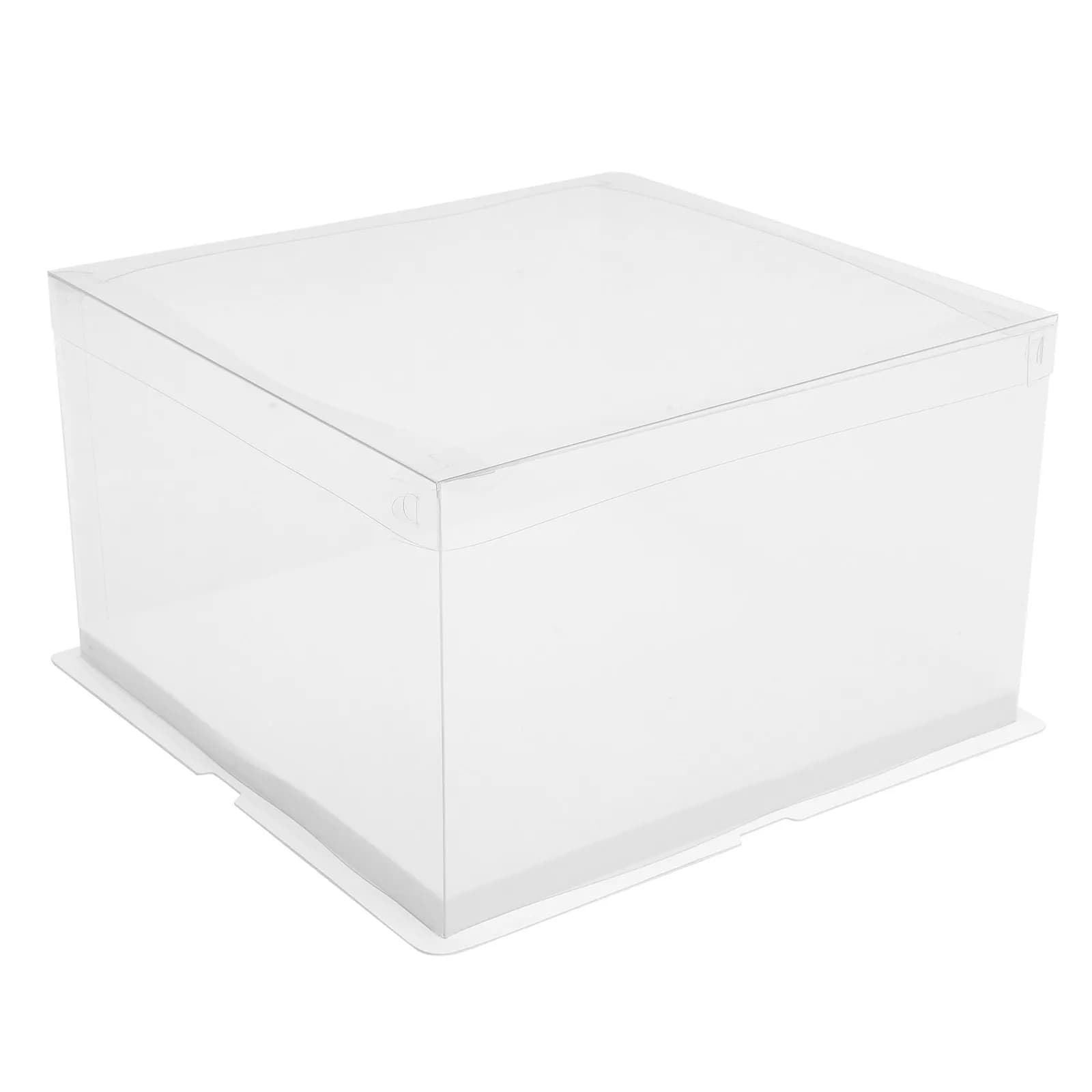 Cake Packing Box, Plastic Transparent Container for Birthday Cakes, Dessert Storage Box, Reusable Sweet Container, Food Safe
