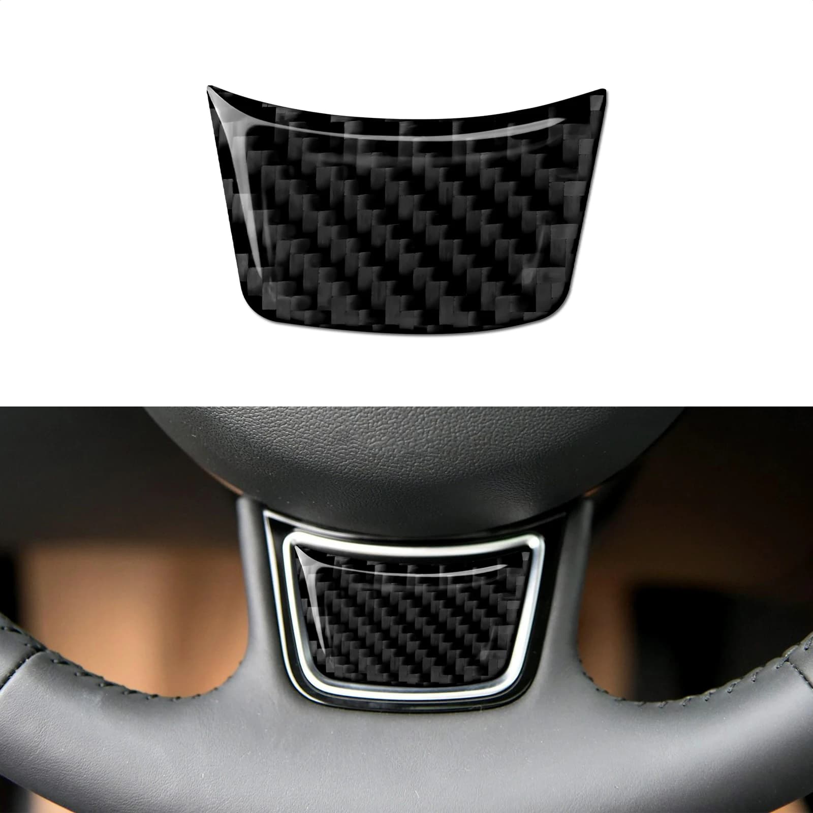 Per Audi A4 S4 RS4 A5 S5 RS5 (2007-2016) Pannello volante per auto, adesivi interni in fibra di carbonio, accessori per finiture auto