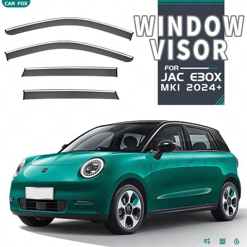 4 Pz Per JAC E30X 2014+ Finestra di Automobile Visiera Tenda Shelter Parabrezza Finestrino Laterale Pioggia Parasole Accessori Auto