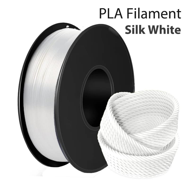 3D Printer Filament 250g 500g 1kg PLA White Silk 1.75mm for 3D Printer Material PLA White Silk Vacuum Packaging