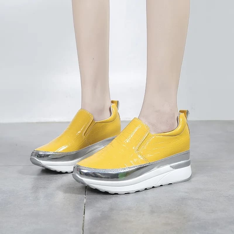 Women's Platform Sports Shoes Autumn Women Designer Shoes Fashion Plus-size Loafers Casual Comfortable Non-slip Vulcanized Shoes