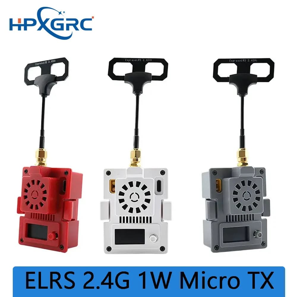 Modulo Micro TX HPXGRC ELRS 2.4G 1W 30dBm, ExpressLRS Wireless a Lungo Raggio per Applicazioni di Controllo Remoto Radio per Droni RC