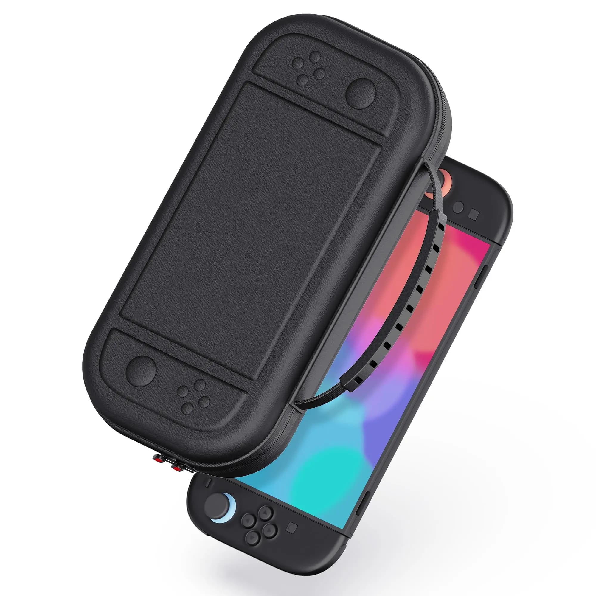 Custodia da trasporto portatile per Nintendo Switch 2 (2025) – Borsa rigida da viaggio con tasche per piccoli accessori e cartucce di gioco
