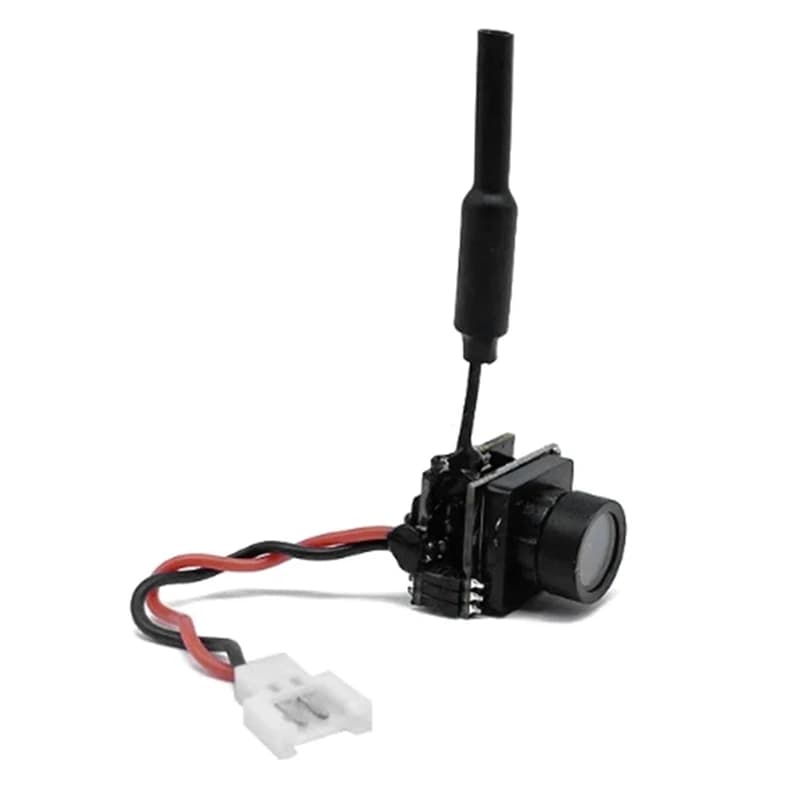 Telecamera Micro-Type AIO 800TVL con Trasmettitore FPV 5.8GHz 25mW e Antenna Dipolare in Ottone per Droni FPV Quadricottero 701U-B-ABVP