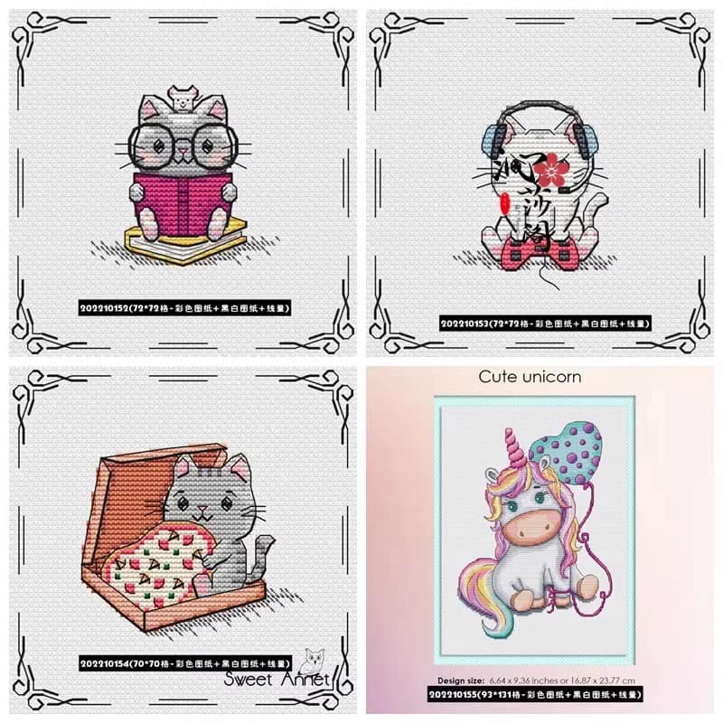 12292 Cross Stitch Kits Embroidery Cross-stitch Stich Diy Cross Stitch Set Cross Stitch Complete Kit Punch Needle Arts & Craft