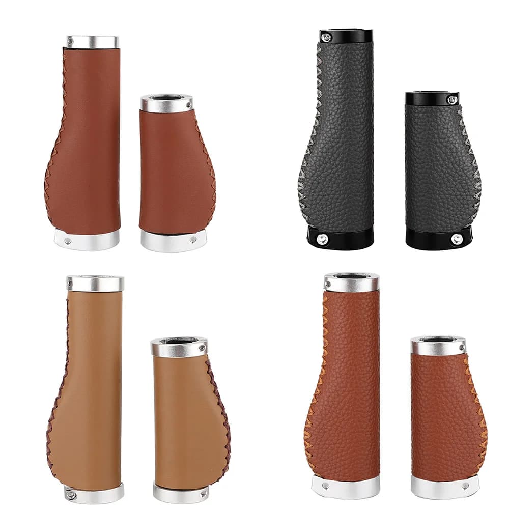 Copri manubrio bici da strada Impugnatura bici morta super leggera Pelle grana litchi Accessori antiscivolo antiurto per impugnatura bici da strada