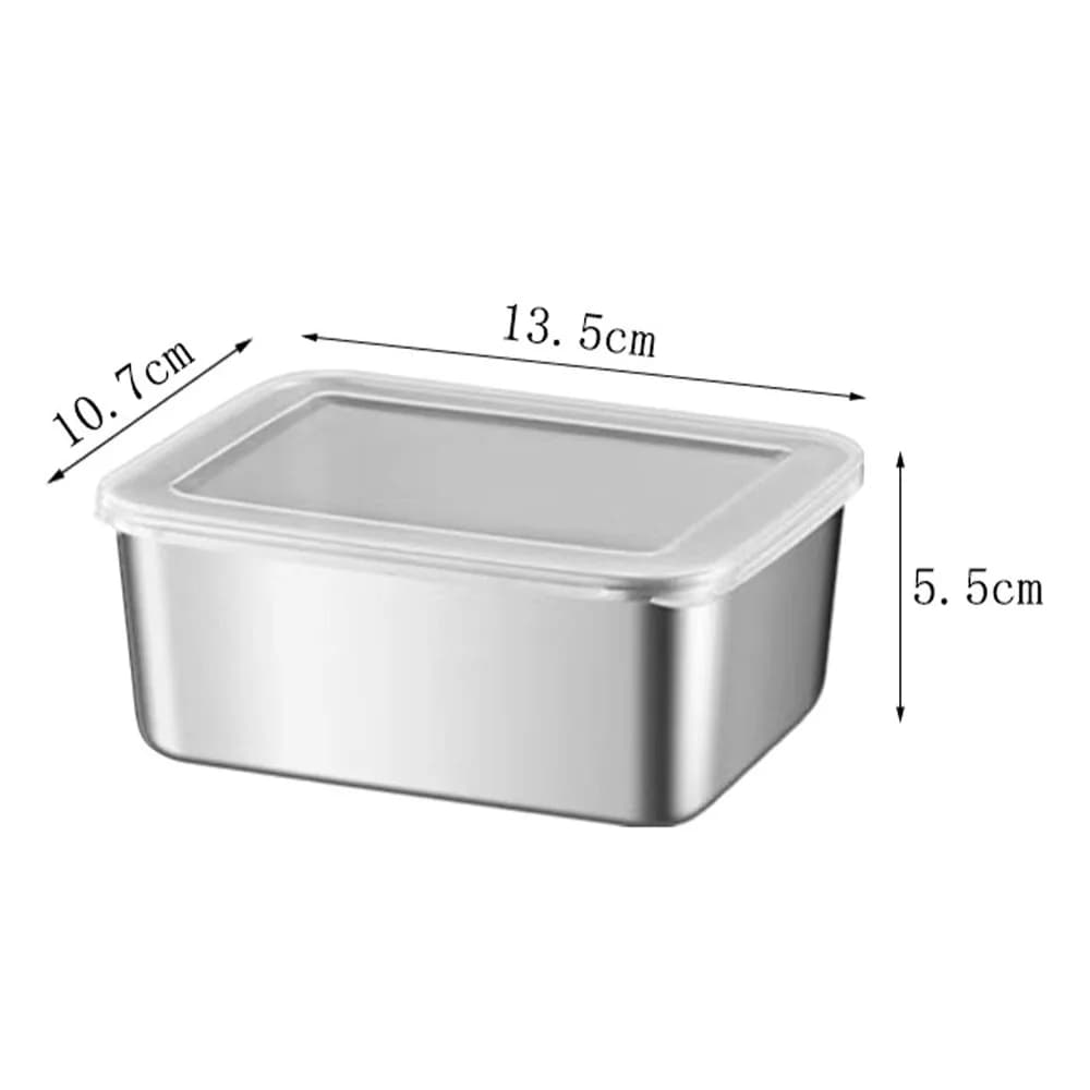 Stagnated Stainless Steel Food Containers Stagnated Bento Box Stackable Clip with Lock Reusable Containers for Camping Food Preservation
