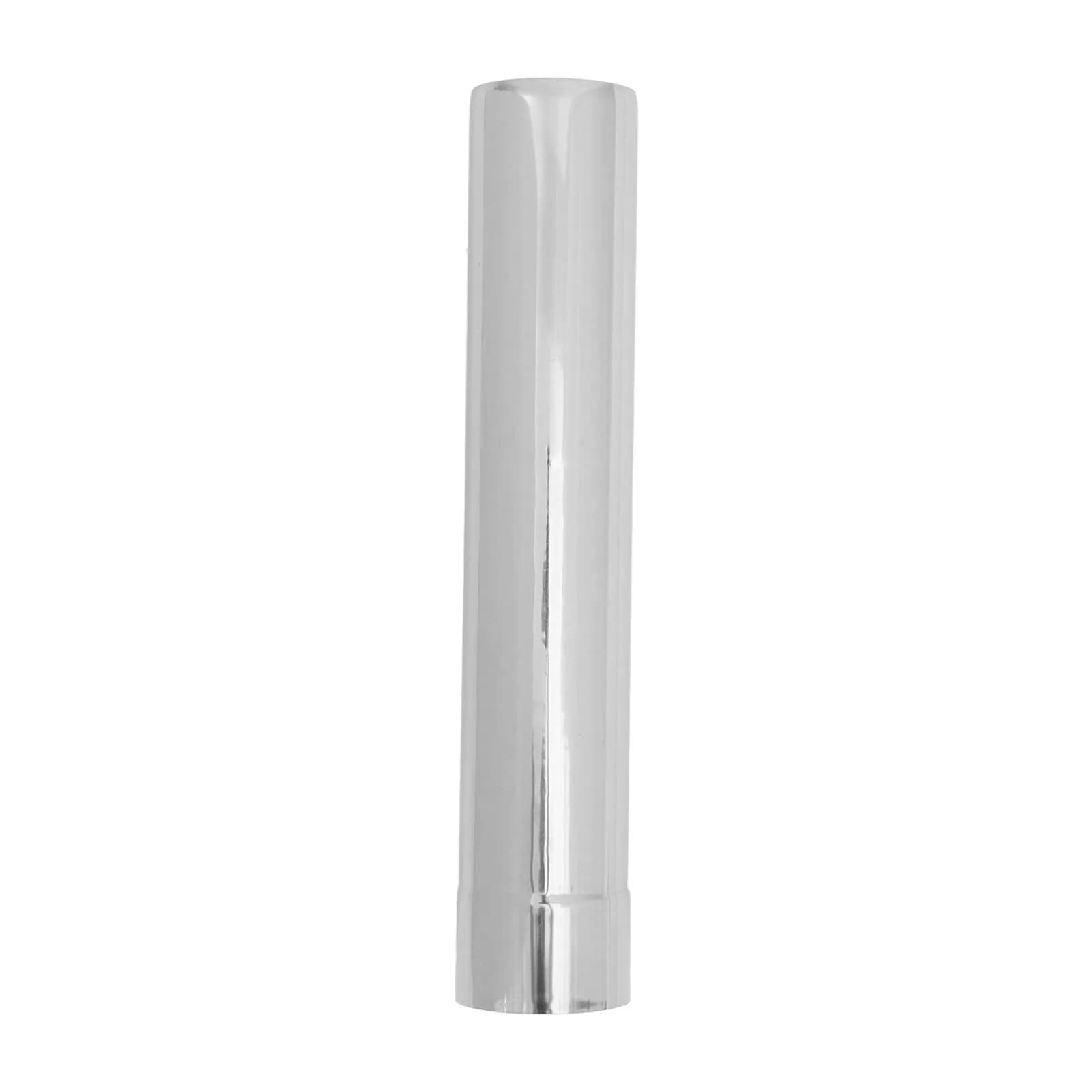 Tubo per Camino in Acciaio Inox per Stufa da Campeggio, Prolunga Dritta, Accessori per Stufa, Kit di Connessione a Parete, Colore Argento