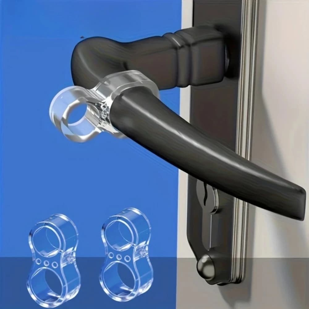 Transparent Silicone Door Knob Stopper Wall Protector Pads,Shock Absorbing Invisible Anti-Collision Door Handle Buffer Guards
