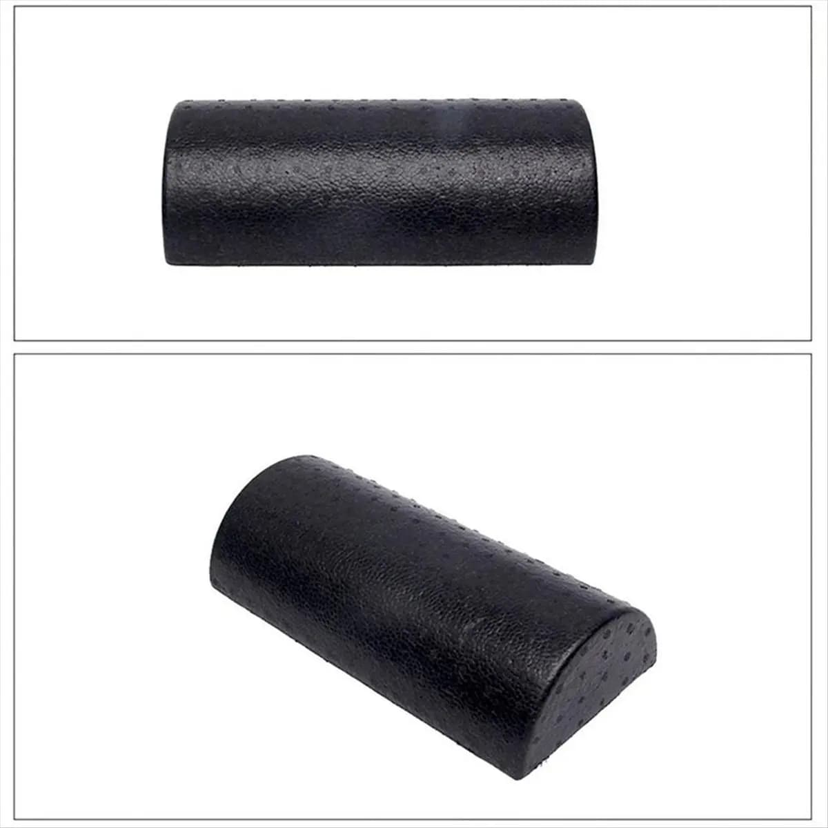 ABXY Semicircular Yoga Cylinder Fitness Equipment Yoga Foam Roller Black Yoga Brick