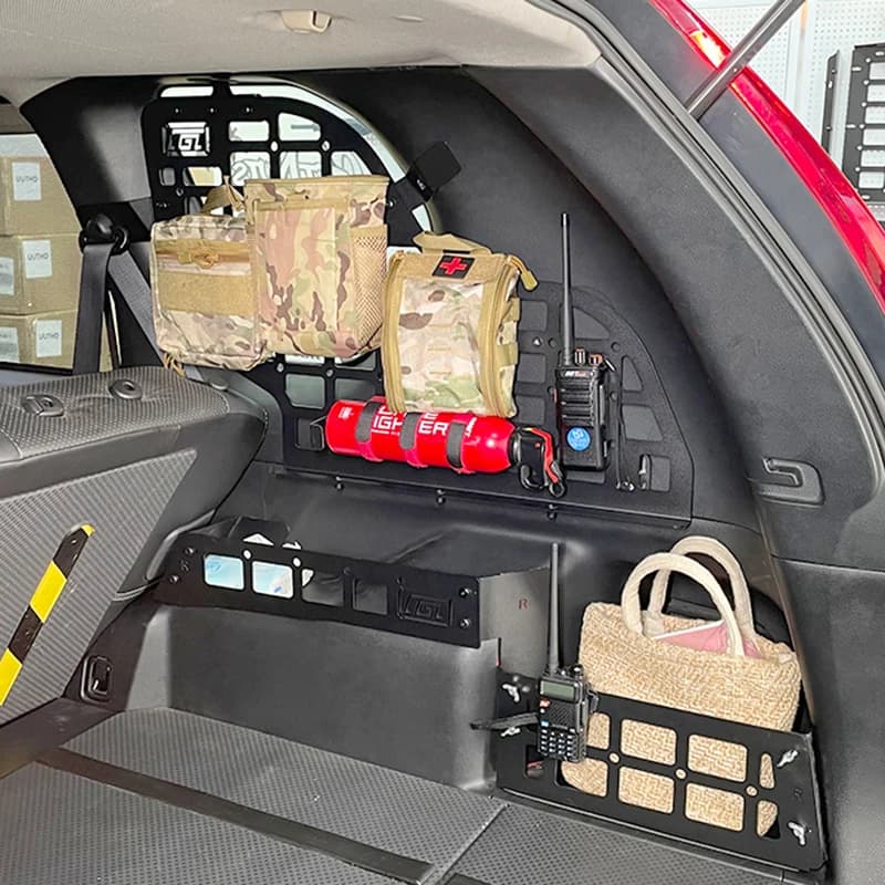Per Nissan Rogue X-Trail T31 2008-2013 Boot posteriore tronco finestra Cargo Rack scaffale scatola di immagazzinaggio Organizer Molle Panel Kit
