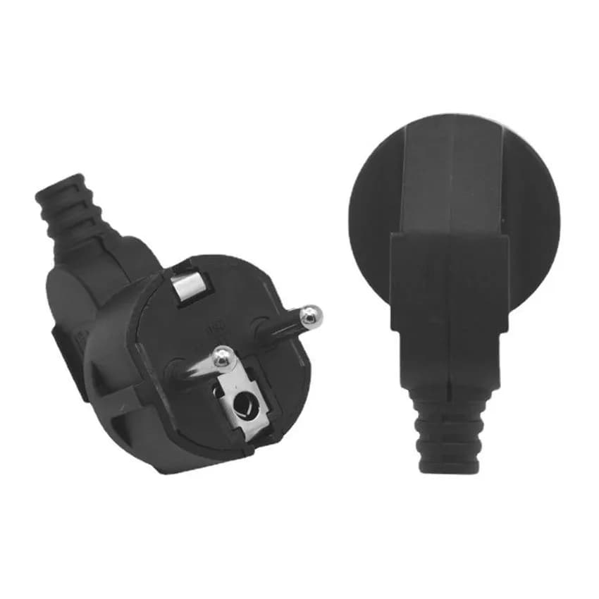 16A EU 4.8mm AC Spina ricaricabile di alimentazione elettrica Maschio per prese di filo Prese Adattatore Cavo di prolunga Spina del connettore