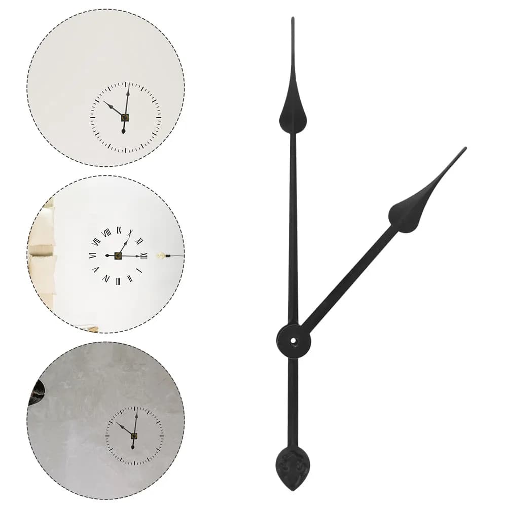 5Sets Large DIY Wall Clock Hands Stylish Replacement Kit for Quartz Mechanical Clock Movement Repair Decorative Parts