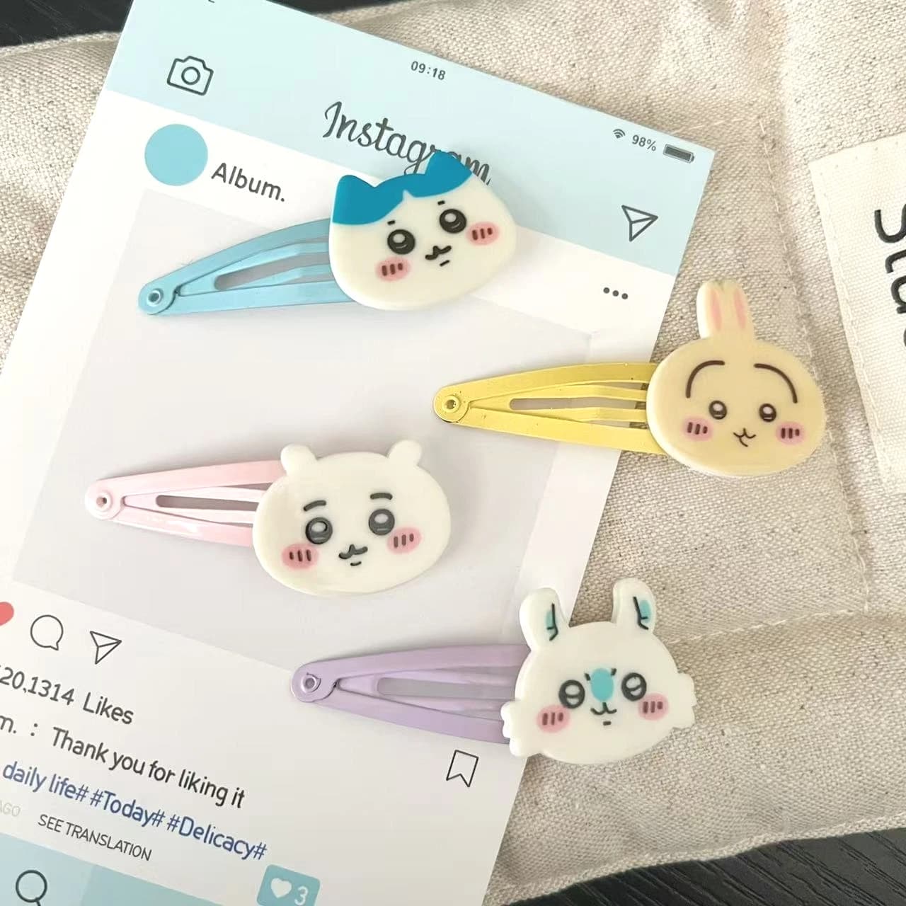 Chikawas BB Side Parting Hair Clip: Fermaglio per capelli dolce e adorabile con un tocco femminile, adatto a tutte le occasioni, disponibile, idea regalo