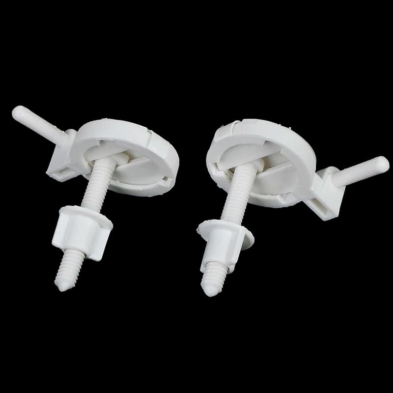 1 set di bulloni per cerniera per sedile WC, kit di montaggio per fissaggio a vite, accessori