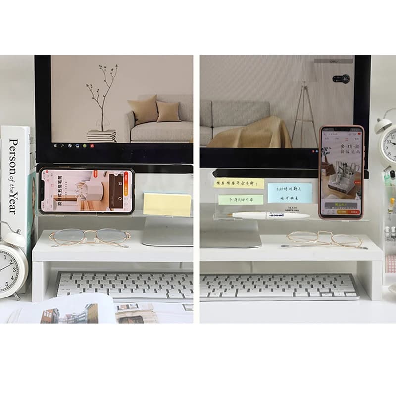 Creative Transparent Acrylic Message Washer, Multifunction Note Holder, Office Stationery