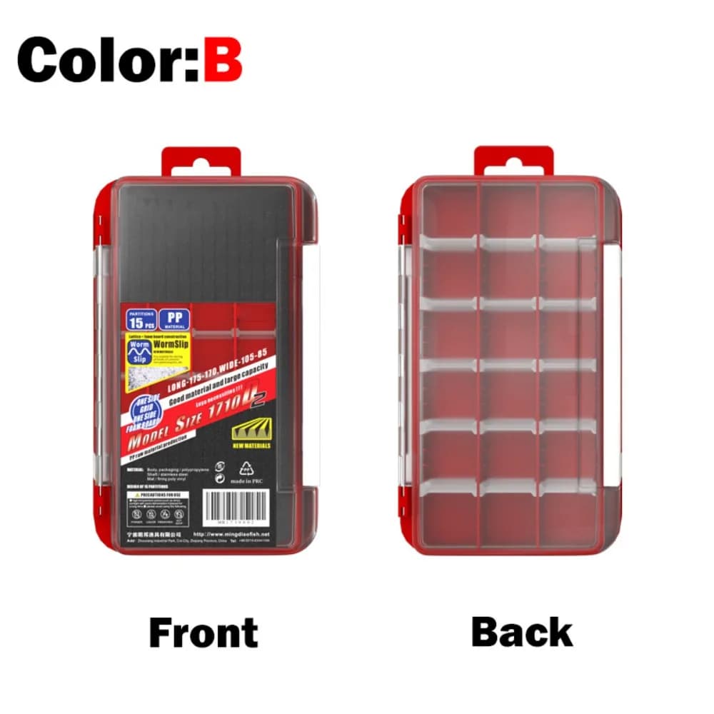 Fishing equipment 2-layer fishing hook container Fishing bait jig head box Sponge box bait box