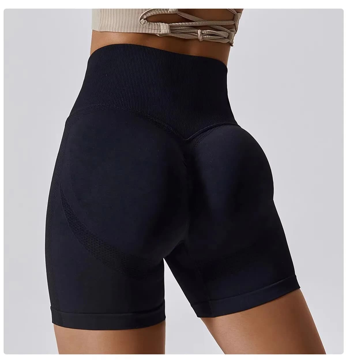 Women's Shorts Sports Shorts Seamless Shorts Cycling Jogging Fitness Waist High Push Up Gym Shorts Leggings Women's Yoga Clothing