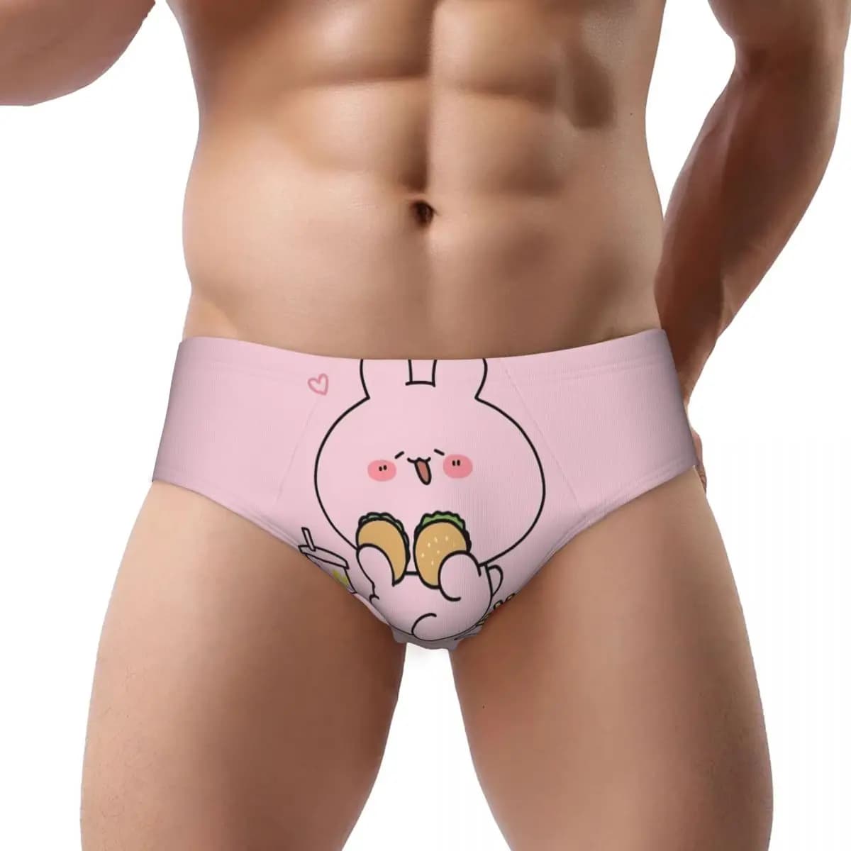 Uomini personalizzati Asamimichaan Anime Cartoni animati Asamimi Uomo Breve Mutandine Maschile Comfort Biancheria intima Mutande